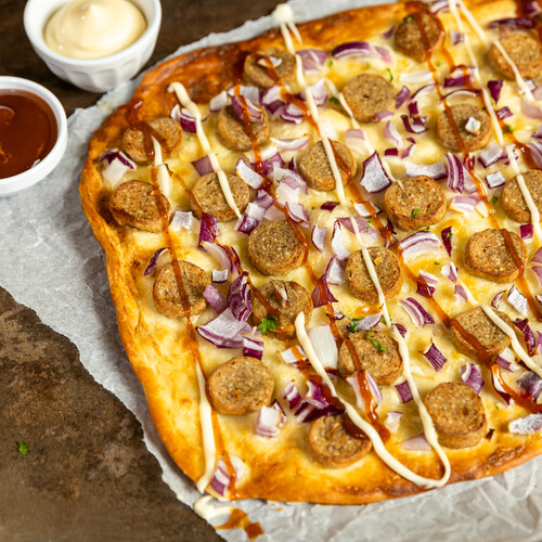 Flammkuchen Frikandel speciaal